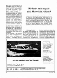 Wo kann man segeln und Motorboot fahren?