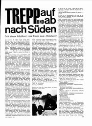 Treppauf und ab nach Süden, mit einem Gleitboot vom Rhein zum Mittelmeer
