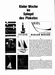 Kieler Woche im Spiegel des Plakates
