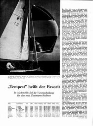 6,69-m-Tempest, Zweimann-Kielboot