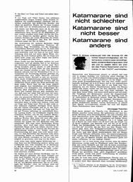 Katamarane - nicht schlechter, nicht besser, sind anders