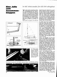 Jolle zum Zusammenklappen