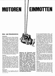 Motoren einmotten