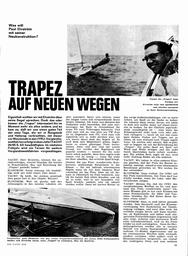Trapez, Paul Elvström über seine neue Einmannjolle