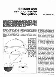 Navigation, Sextant und astronomische