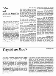 Leben auf kleinen Schiffen