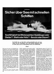 Rumpfformen moderner Motorboote