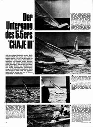 "Chaje III", Untergang des 5,5ers auf der Weltmeisterschaft