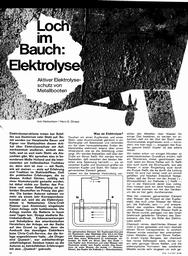 Elektrolyseschutz von Metallbooten