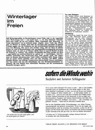 Winterlager im Freien