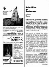 Motorstärken auf Segelyachten: Faustformeln