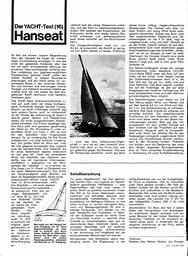 9,65-m-Kunststoff-Kielyacht Hanseat