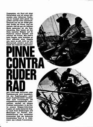 Pinne contra Ruderrad (Skipper-Interview)