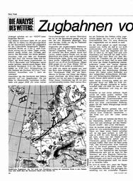 Tiefdruckgebiete, ihre Zugbahnen