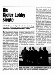 Olympische Segelregatten 1972: Kiel wird Olympiastadt