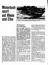 Motorbootsport auf Rhein und Elbe