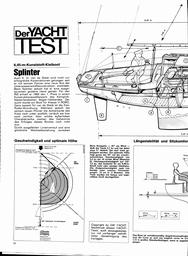 6,45-m-Kunststoff-Kielboot Splinter