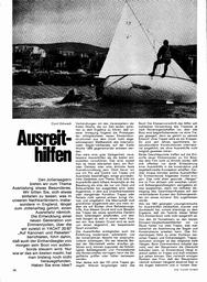 Ausreithilfen für Jollen