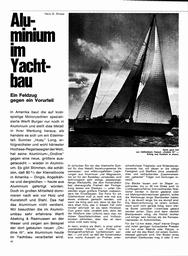 Aluminium im Yachtbau