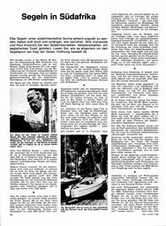 Südafrika: Segeln in Südafrika