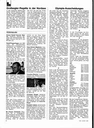 Olympiade: Ausscheidungsregatten