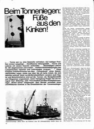 Tonnenleger auf See