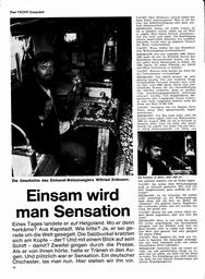 Erdmann: Einsam wird man Sensation - seine Weltumseglung und sein Shiff