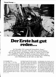 "Parma"-Passage - Der Erste hat gut reden