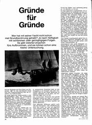 Grundberührung - wie man sie vermeidet