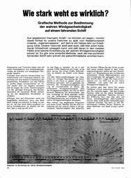 Windgeschwindigkeit - grafische Methode zur Bestimmung der wahren Windgeschwindigkeit