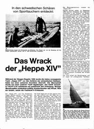"Heppe XIV" - Taucher fanden das Wrack