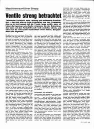 Ventile streng betrachtet