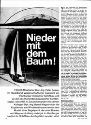 Segel im Windkanal
