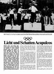 Olympiade: Regatta-Bericht