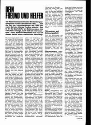 Wasserschutzpolizei Baden-Württemberg - Analyse des Jahresberichtes 1968