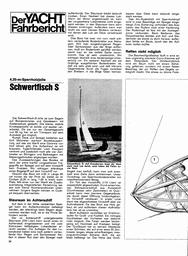 Schwertfisch S,  4,35m Sperrholzjolle, Yacht-Fahrbericht