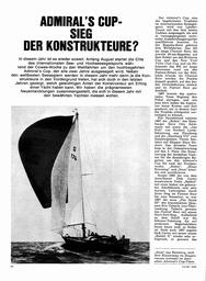 Admiral's Cup - Neuentwicklungen