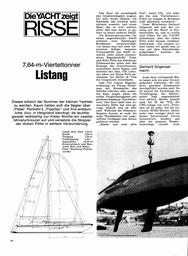 Listang,  7,64m Vierteltonner