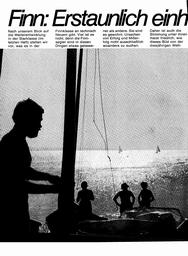 Finn-Dinghy: technische Neuheiten