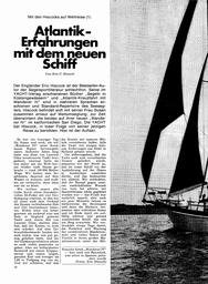 Hiscock: Atlantikerfahrungen