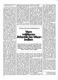 Hiscock: Atlantikerfahrungen