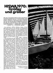 Hiswa: Vorschau