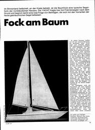 Segelformen - Baumfock