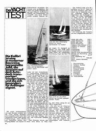 Kolibri,  3,60m Kunststoffjolle, Yacht-Test