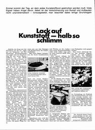 Kunststoffboote: Lack auf Kunststoff