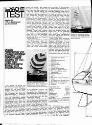 Sagitta 26,  7,77m Seekreuzer, Yacht-Test