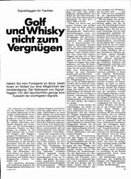 Signalyachten für Yachten