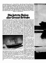 "Great Britain" - ihre letzte Reise