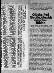 Glücks-Paß