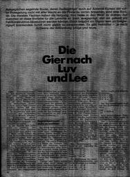Luv- oder leegierig